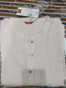 W Pale Pink Kurti - Size M