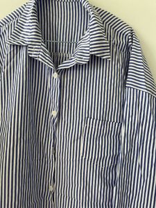 Striped Button-Down oversized Shirt