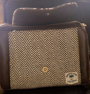 Natural Hemp Crossbody Bag