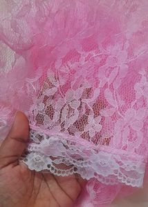 Baby Pink Lace Scarf Veil For Mass New