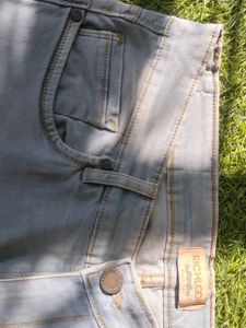 Light Wash Icy Blue Slim Fit Jeans