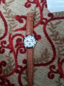 Men's Brown Leather Watch
