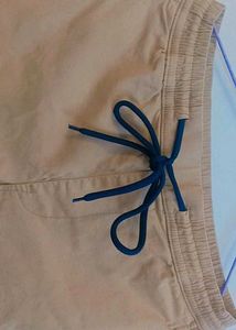 Khaki Jogger Pants with Drawstring