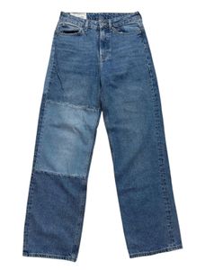 Patchwork Wide Leg Jeans