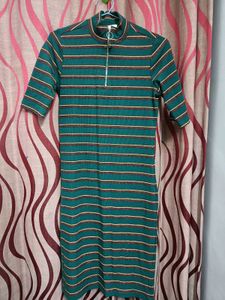 Stylish Green Bodycon Dress – New Without Tags!