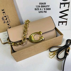 COACH IDOL 23 SIGNATURE SHOULDER SLING BAG WITH BO