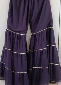 Purple &amp; Gold Embellished Tunic