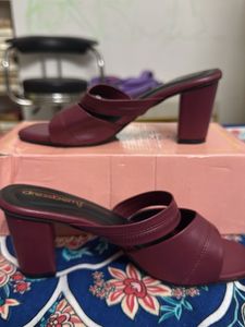DressBerry Heels - Burgundy Straps