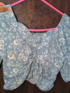 Floral Print Crop Top