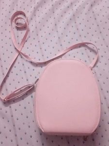 COMBO Of sling bag pink colour And Guess Watch