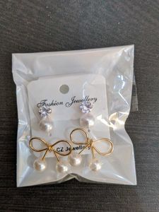 Pearl Earring Set