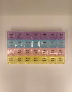 Medicine Pill Organiser Box 🩵
