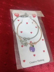 Charm Bangle Bracelet Combo Set