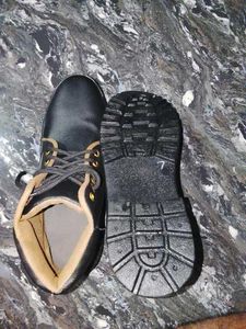 Black Ankle Leather Boots