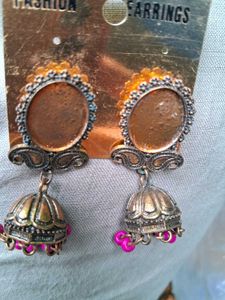 Boho Bronze Jhumka Earrings