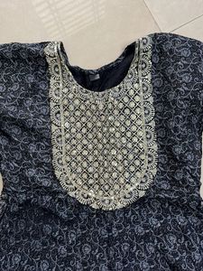 Embellished Floral Print Dress