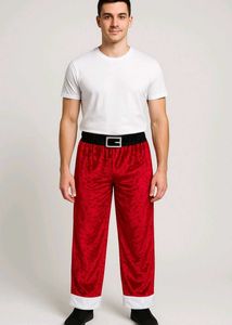 Red Velvet Santa Pants