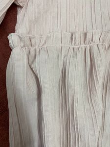 Knee Length Baby Pink Top