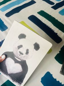 Panda Heart Diary Notebook