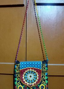 Embroidered Shoulder Bag