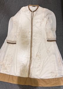 Wishful Anarkali White