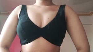 Black V Neck And Backless Blouse