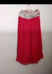 Hot pink Indo Western Co-ord Set