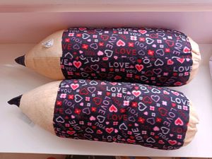 2 Set Of Pencil Pillow