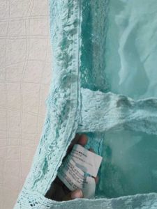 Beach Lace Trim Pretty Back Crop Top