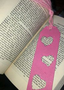 Cute Heart Bookmark For girls 💗🍓