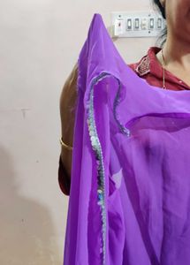 Purple Embroidered Kurta Set
