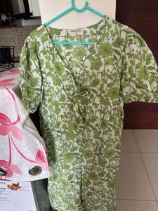 Floral Green Dress