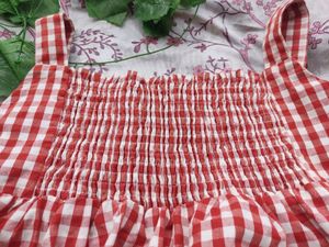 Ghingnam Checkerd Red Top