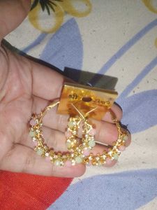 Hoop Earrings - Pastel Beads