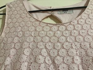 Baby Pink Fit &amp; Flair Dress