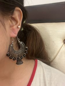 Pair Of Oxidised Jhumka