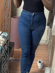 Shein Dark Blue Skinny Jeans