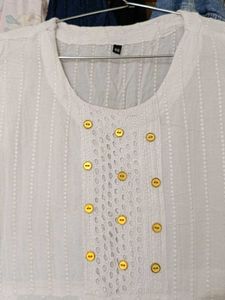 White Kurti