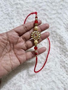 Beautiful Kundan Rakhi For Couple