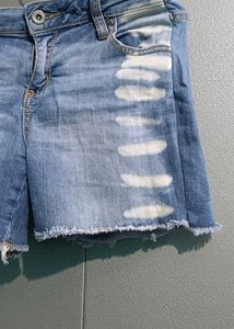 Distressed Denim Shorts