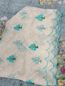 Afgani Salwar Suit With Organza Dupatta
