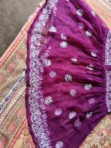 Mirror Work Chikankari Kurti