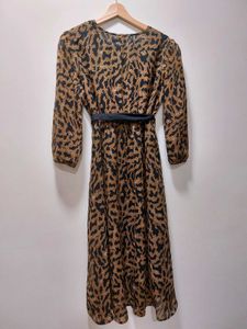 Animal Print Midi Dress