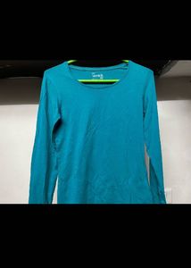 Stylish Teal Long Sleeve Top