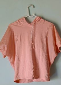 Orange Sleeveless Sweatshirt