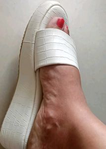 NEW White FLIP FLOP Sandal 24cm