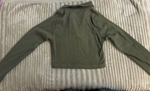 Olive Green Crop Top