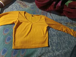 Yellow Long Sleeve Top