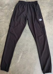 Black Cargo Style Casual Pants