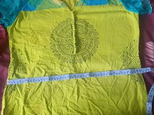 Lime Green Mandala Print Tunic